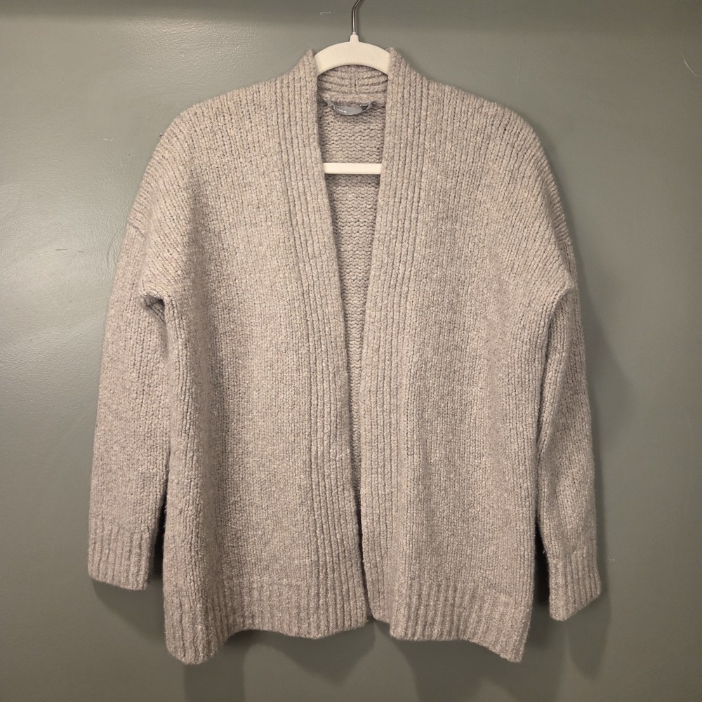 Vince Women's Wool‎ Cashmere Silk Open Front Cardigan Sweater, Size XS, Gray